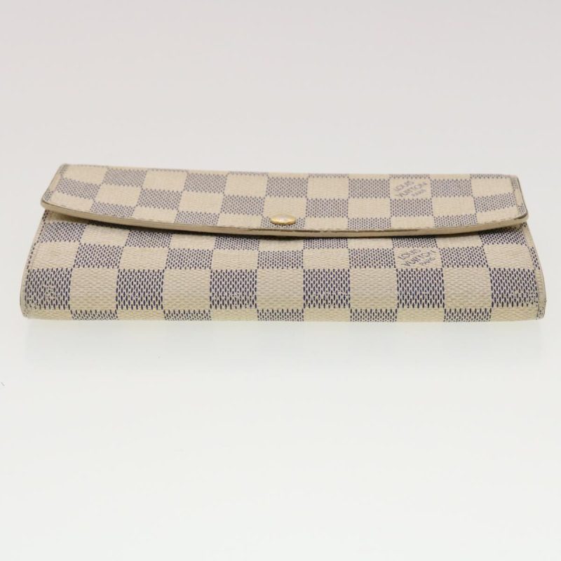 LOUIS VUITTON Damier Azur Portefeuille Sarah Long Wallet N63208  40267 - Logoexplore - Image 5