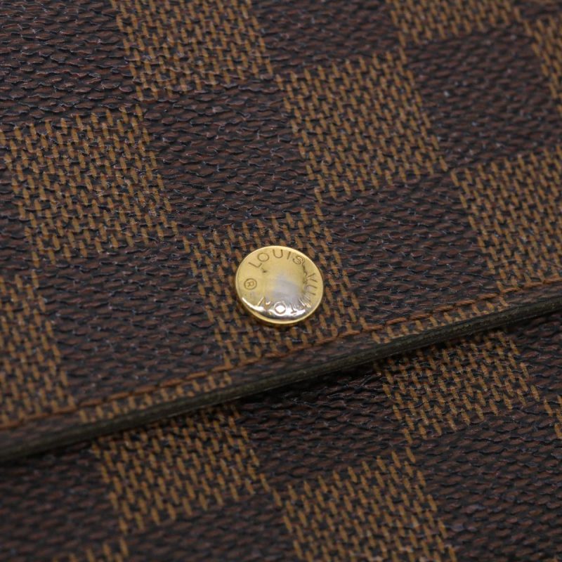 LOUIS VUITTON Damier Ebene Portefeuille Sarah Long Wallet N61734  40389 - Logoexplore - Image 8