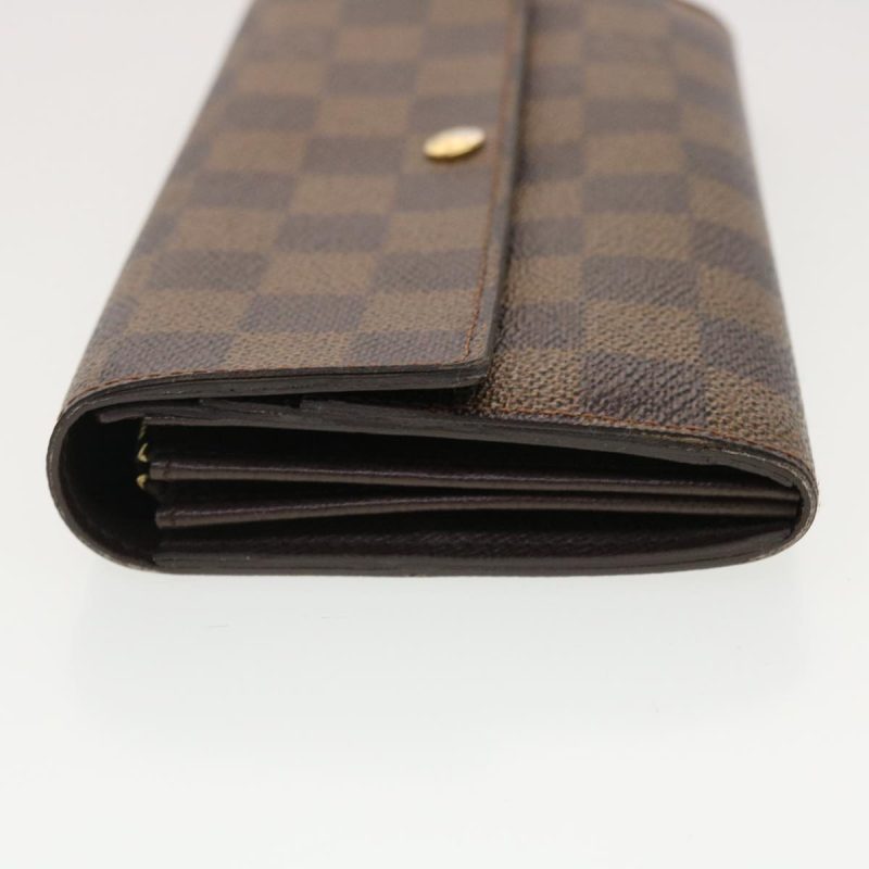 LOUIS VUITTON Damier Ebene Portefeuille Sarah Long Wallet N61734  40389 - Logoexplore - Image 4