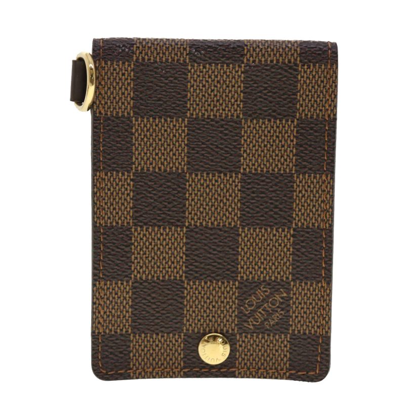 LOUIS VUITTON Damier Ebene Porte Cartes ID Bandouliere Card Case N60016 LV 40403 - Logoexplore - Image 2