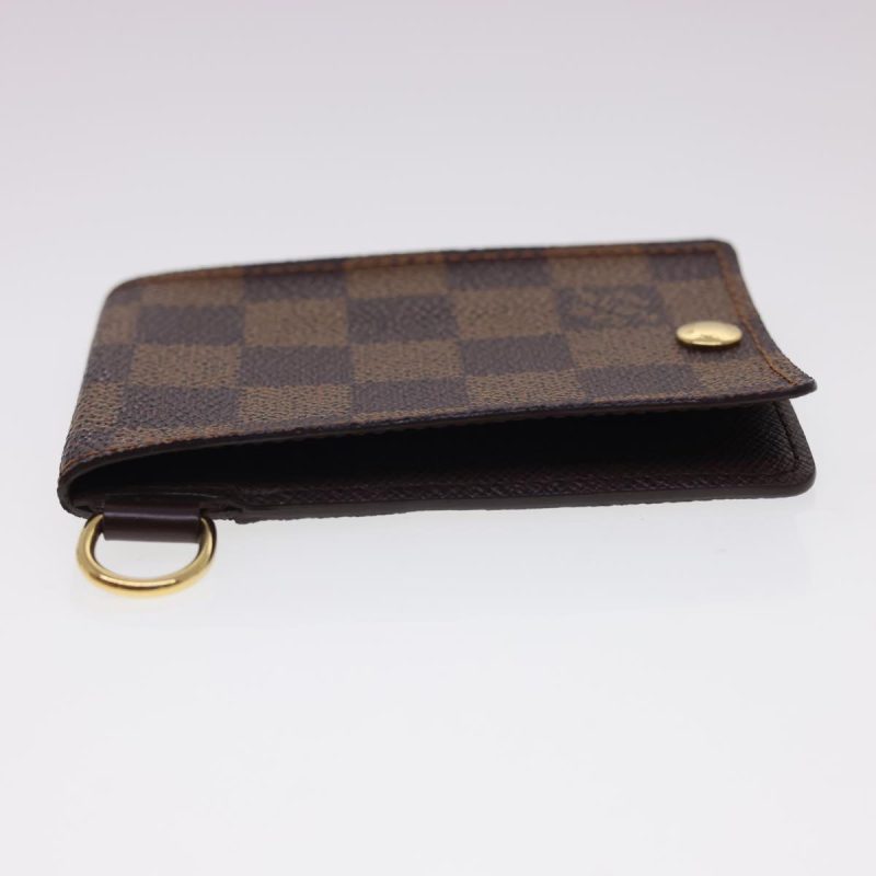 LOUIS VUITTON Damier Ebene Porte Cartes ID Bandouliere Card Case N60016 LV 40403 - Logoexplore - Image 4