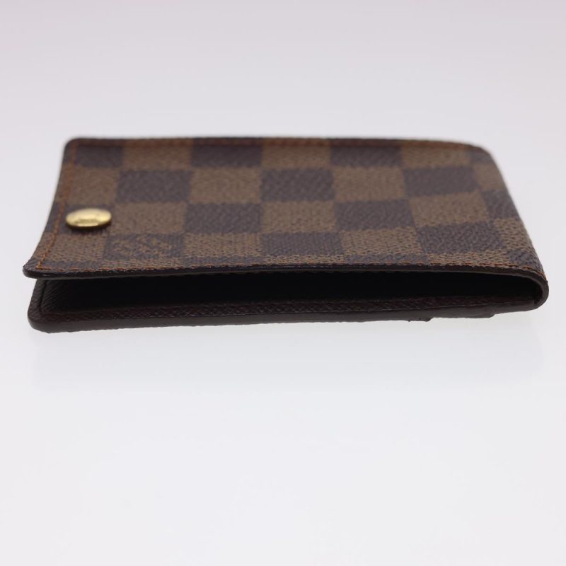 LOUIS VUITTON Damier Ebene Porte Cartes ID Bandouliere Card Case N60016 LV 40403 - Logoexplore - Image 5