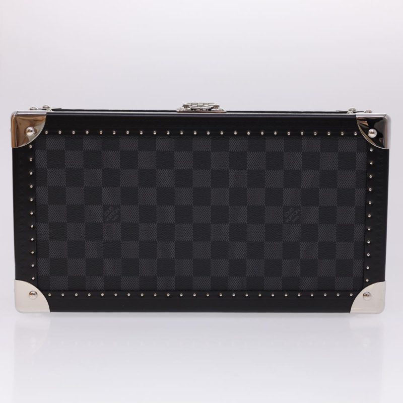 LOUIS VUITTON Damier Graphite Watch Case Coffret 8 Montor Trunk N48226 LV 40463A - Logoexplore - Image 6