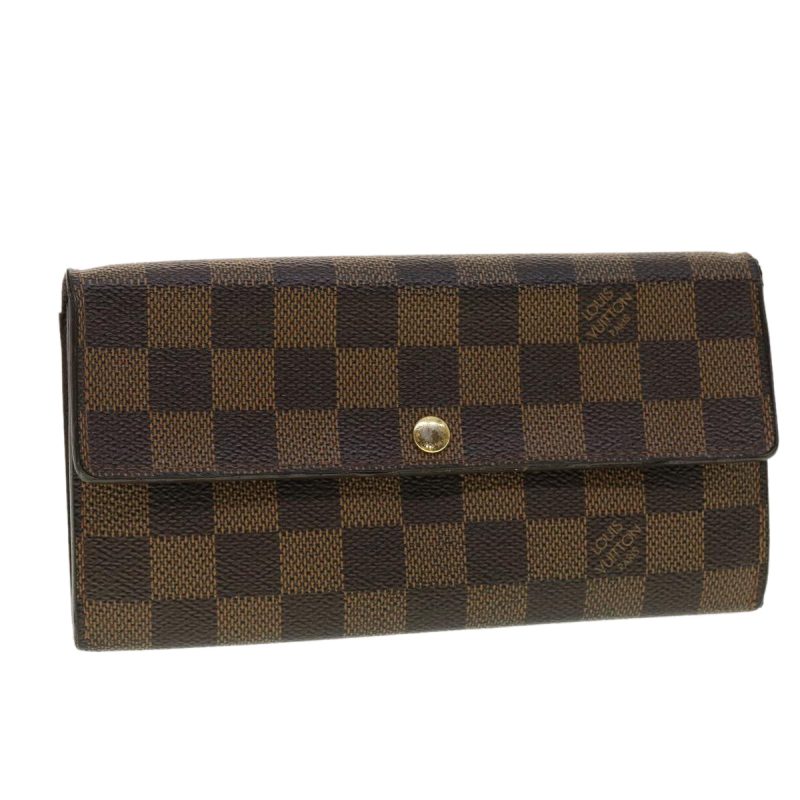 LOUIS VUITTON Damier Ebene Portefeuille Sarah Long Wallet N61734  40580 - Logoexplore