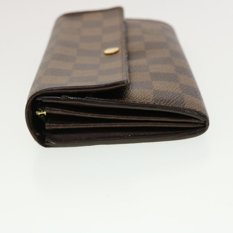 LOUIS VUITTON Damier Ebene Portefeuille Sarah Long Wallet N61734  40580 - Logoexplore - Image 4