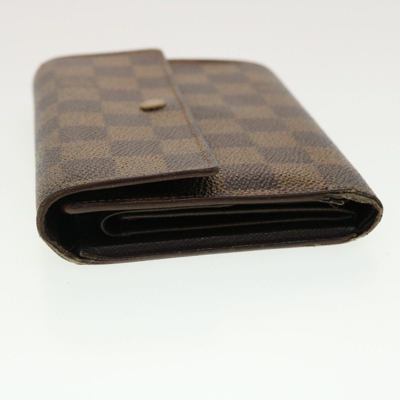 LOUIS VUITTON Damier Ebene Porte Tresor Etui Papie Wallet N61202 LV 40582 - Logoexplore - Image 4