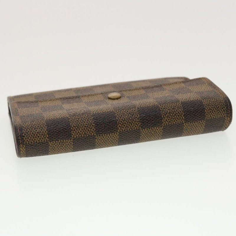 LOUIS VUITTON Damier Ebene Porte Tresor Etui Papie Wallet N61202 LV 40582 - Logoexplore - Image 5