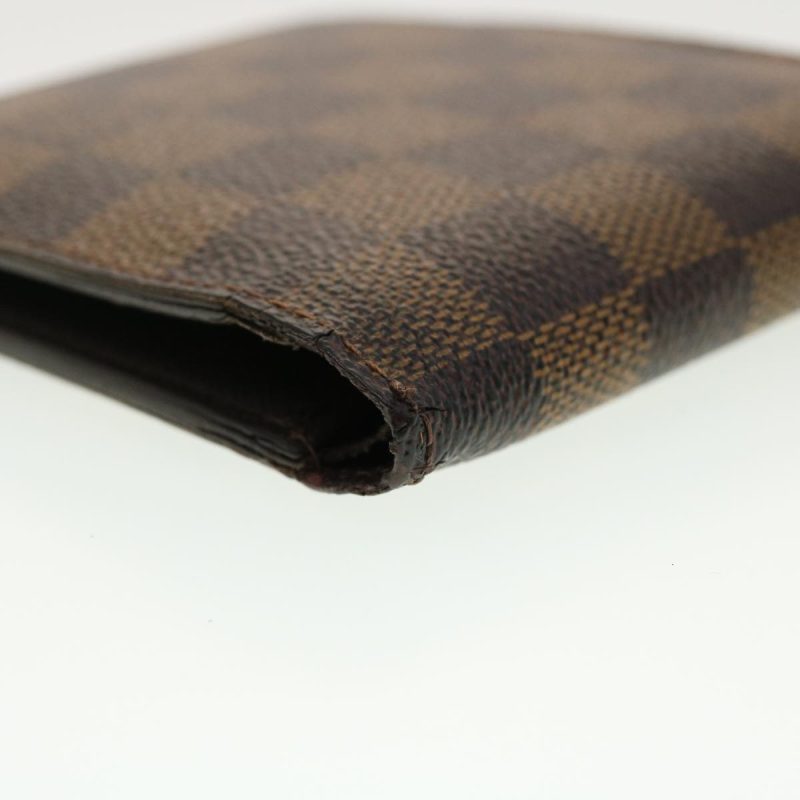 LOUIS VUITTON Damier Ebene Portefeuille Marco Bifold Wallet N61675 LV 40636 - Logoexplore - Image 7
