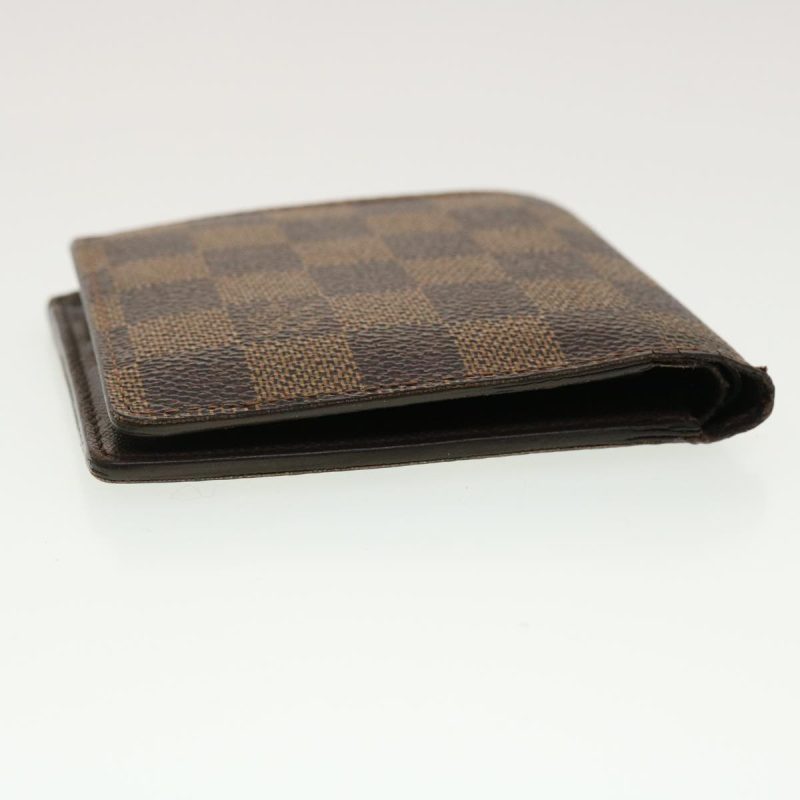 LOUIS VUITTON Damier Ebene Portefeuille Marco Bifold Wallet N61675 LV 40636 - Logoexplore - Image 4