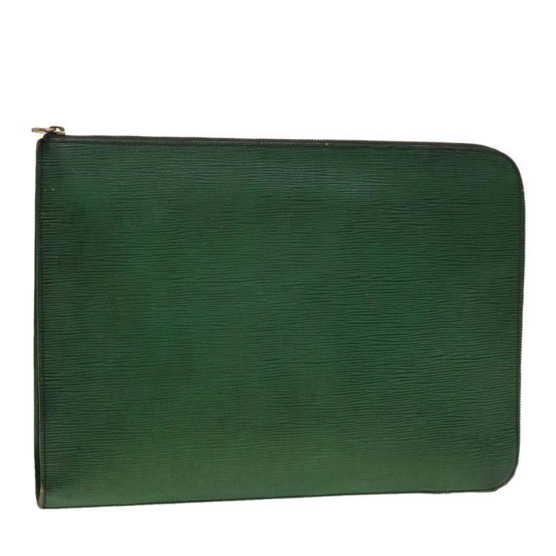 LOUIS VUITTON Epi Posh Documents Clutch Bag Green M54494  40864 - Logoexplore
