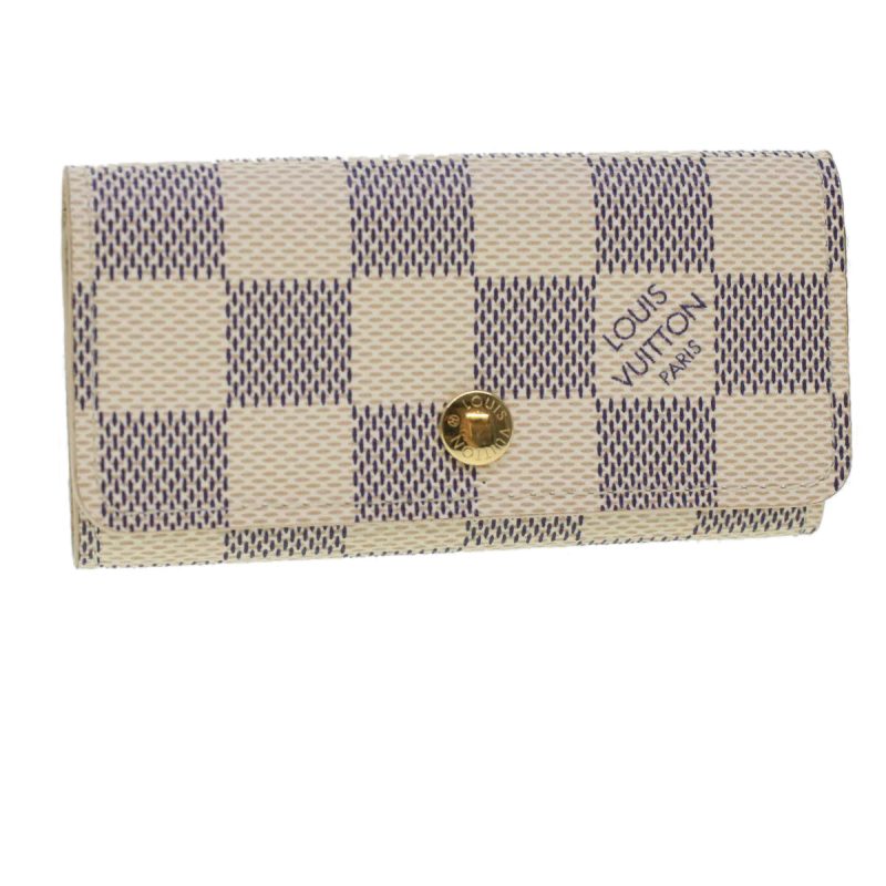 LOUIS VUITTON Damier Azur Multicles 4 Key Case N60020  41614 - Logoexplore