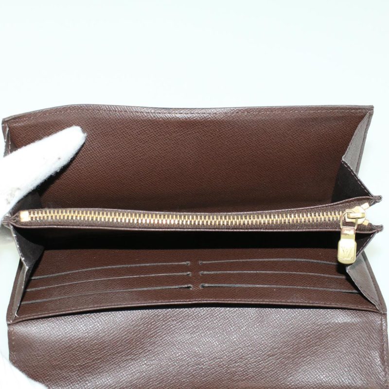 LOUIS VUITTON Damier Ebene Portefeuille Sarah Long Wallet N61734  42065 - Logoexplore - Image 10