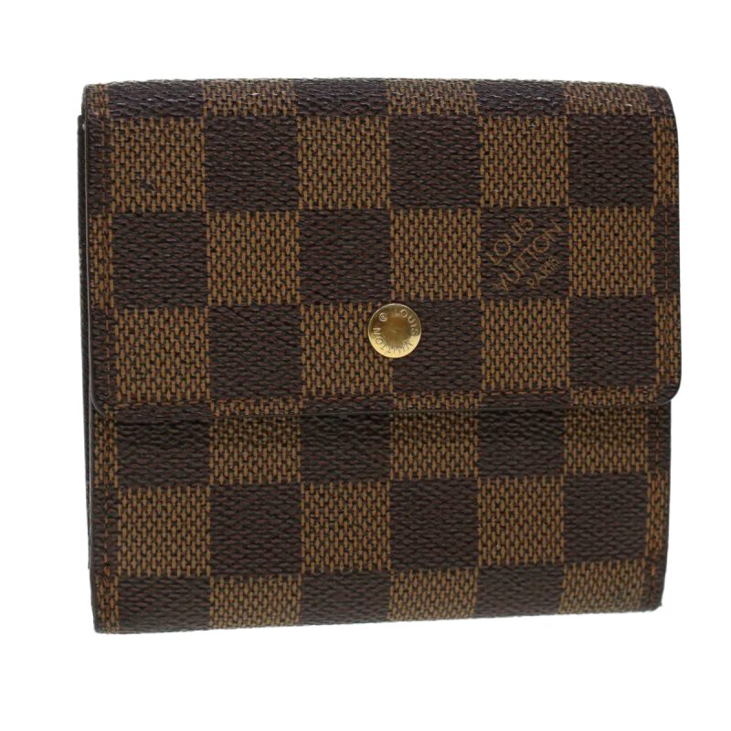 LOUIS VUITTON Damier Ebene Porte Monnaie Billets Cartes Credit N61652 42149 - Logoexplore