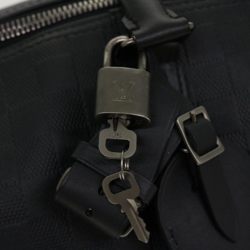 LOUIS VUITTON Damier Infini Keepall Bandouliere 45 Boston Bag N41145 LV 42163 - Logoexplore - Image 9