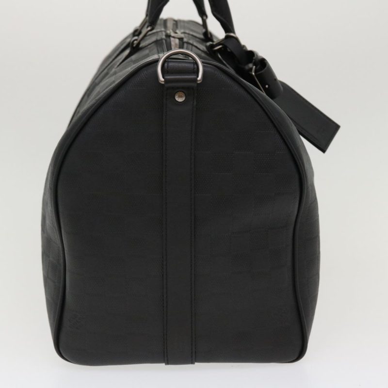 LOUIS VUITTON Damier Infini Keepall Bandouliere 45 Boston Bag N41145 LV 42163 - Logoexplore - Image 3