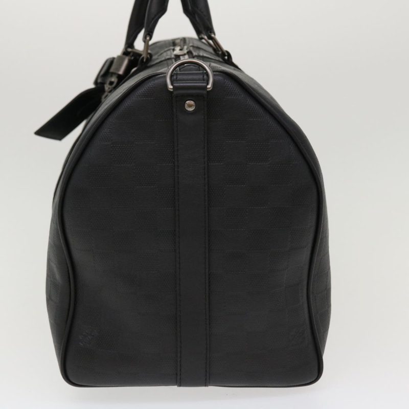 LOUIS VUITTON Damier Infini Keepall Bandouliere 45 Boston Bag N41145 LV 42163 - Logoexplore - Image 4