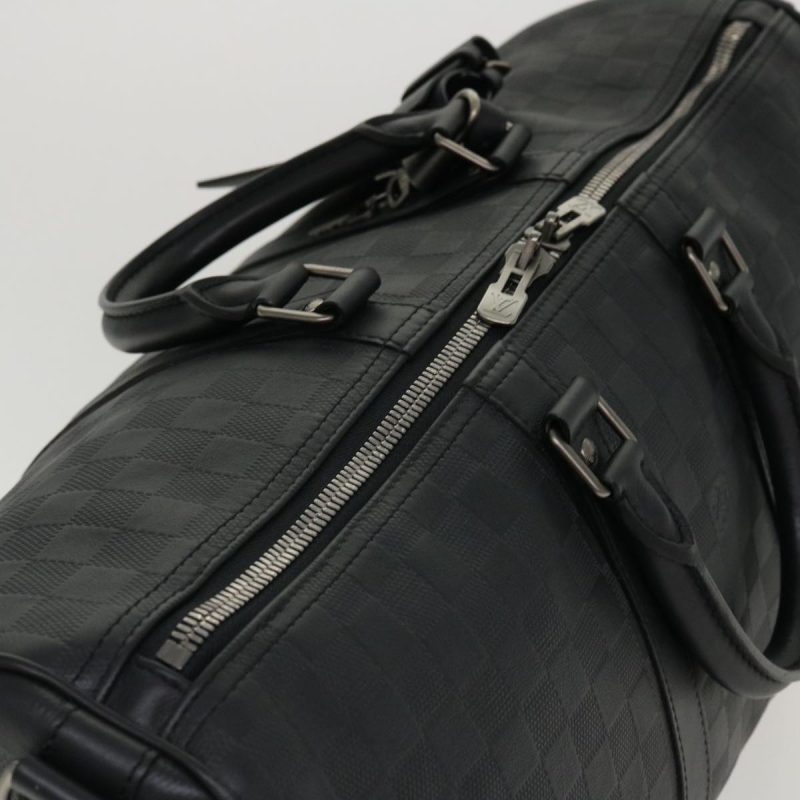 LOUIS VUITTON Damier Infini Keepall Bandouliere 45 Boston Bag N41145 LV 42163 - Logoexplore - Image 6