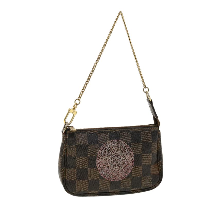 LOUIS VUITTON Damier Ebene T&B Mini Pochette Accessoires Pouch N58011 42353 - Logoexplore