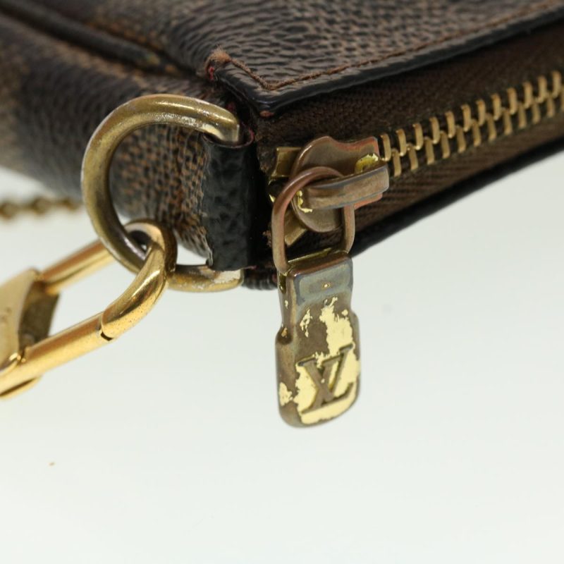 LOUIS VUITTON Damier Ebene T&B Mini Pochette Accessoires Pouch N58011 42353 - Logoexplore - Image 10