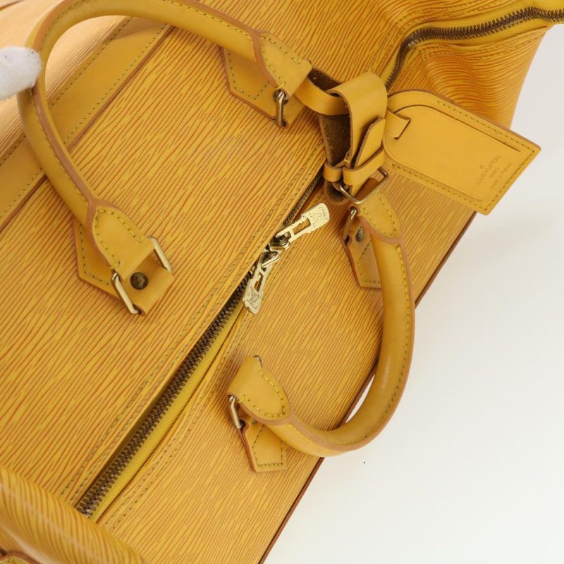 LOUIS VUITTON Epi Cruiser Bag 40 Boston Bag SPO Yellow 42905 - Logoexplore - Image 7
