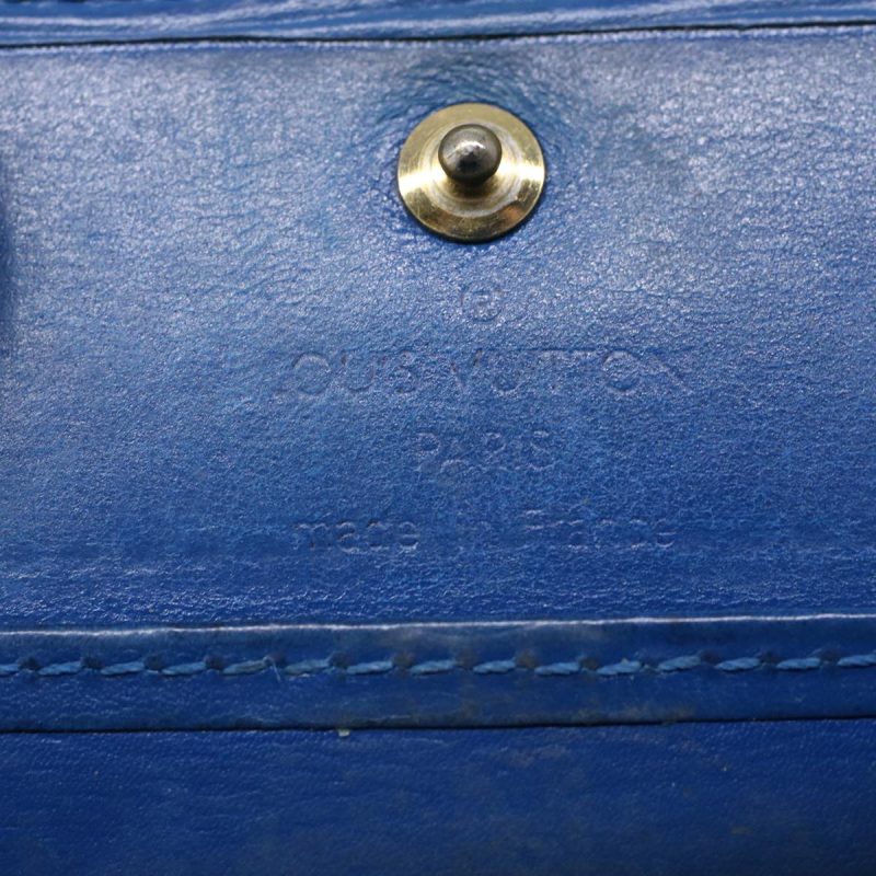 LOUIS VUITTON Epi Porte Monnaie Boite Coin Purse Blue M63695 LV  43541 - Logoexplore - Image 10