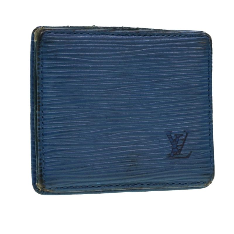 LOUIS VUITTON Epi Porte Monnaie Boite Coin Purse Blue M63695 LV  43541 - Logoexplore
