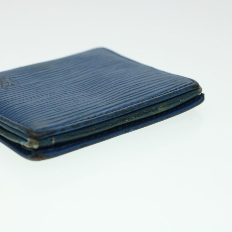 LOUIS VUITTON Epi Porte Monnaie Boite Coin Purse Blue M63695 LV  43541 - Logoexplore - Image 5