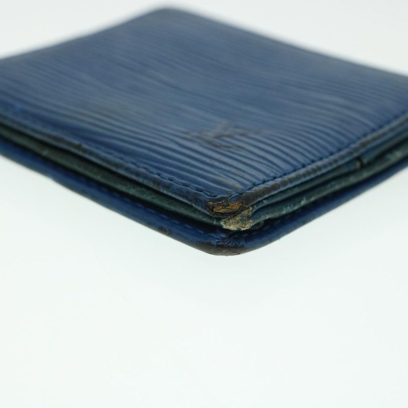 LOUIS VUITTON Epi Porte Monnaie Boite Coin Purse Blue M63695 LV  43541 - Logoexplore - Image 7