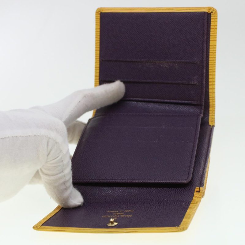 LOUIS VUITTON Epi Porte Monnaie Bier Cartes Crdit Wallet Yellow M63489 LV 43579 - Logoexplore - Image 8