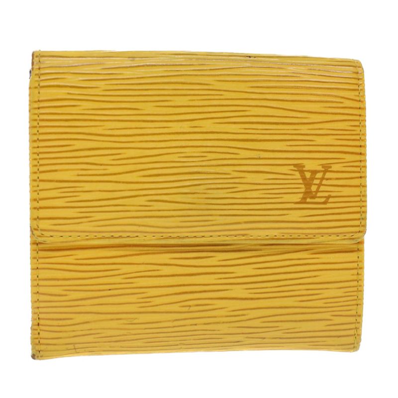 LOUIS VUITTON Epi Porte Monnaie Bier Cartes Crdit Wallet Yellow M63489 LV 43579 - Logoexplore