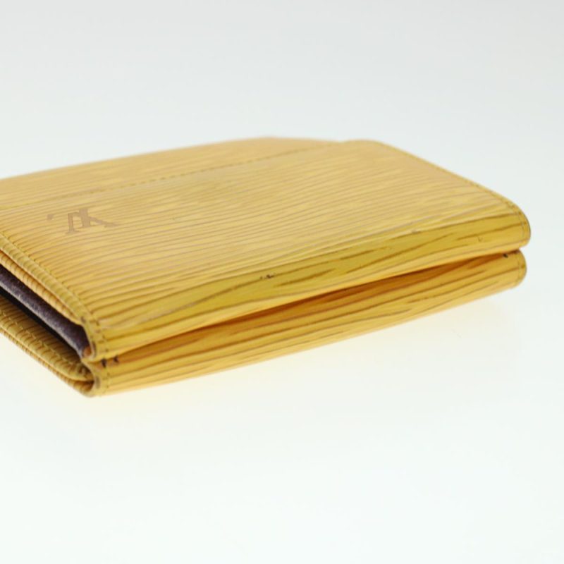 LOUIS VUITTON Epi Porte Monnaie Bier Cartes Crdit Wallet Yellow M63489 LV 43579 - Logoexplore - Image 5