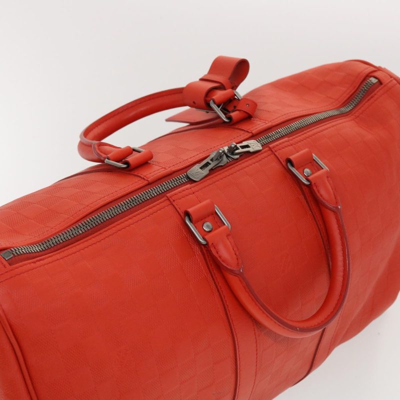 LOUIS VUITTON Damier Infini Keepall Bandouliere 45 Bag Fusion N41142 Auth 43817A - Logoexplore - Image 7