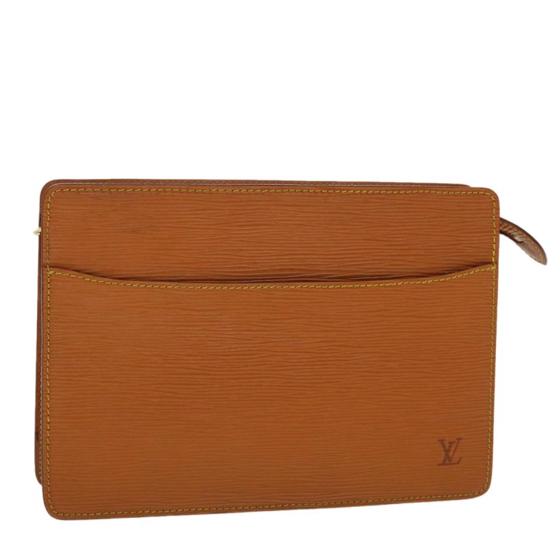 LOUIS VUITTON Epi Pochette Homme Clutch Bag Brown M52528 LV  44944 - Logoexplore