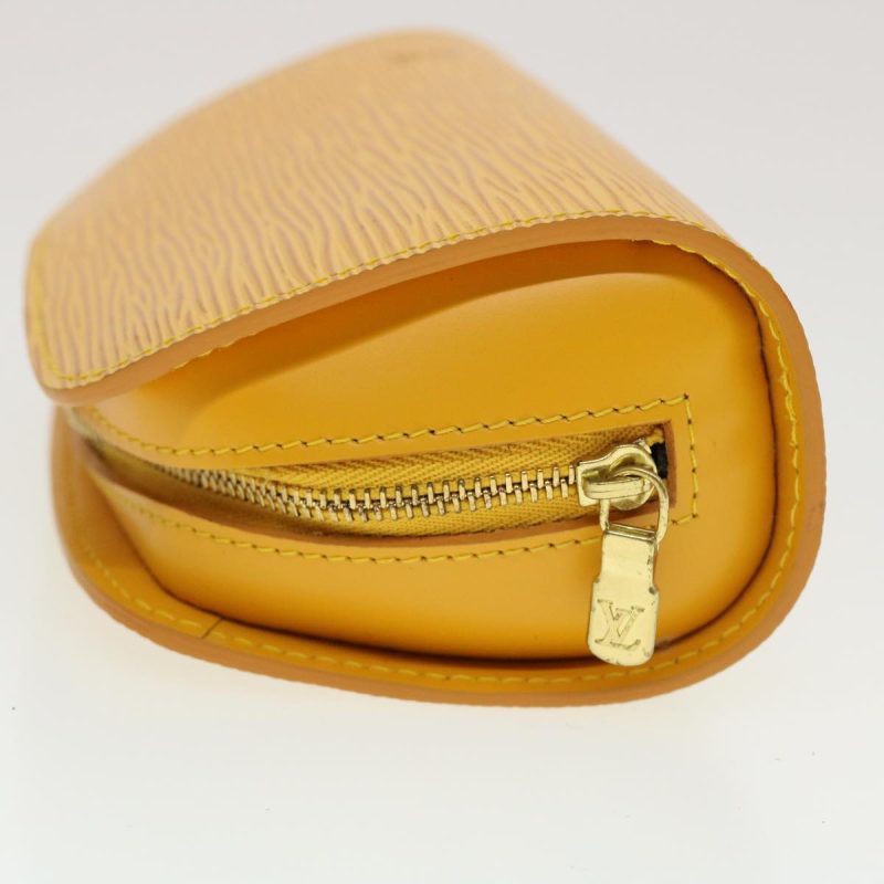 LOUIS VUITTON Epi Dauphine PM Pouch Yellow M48449 LV  44949 - Logoexplore - Image 4
