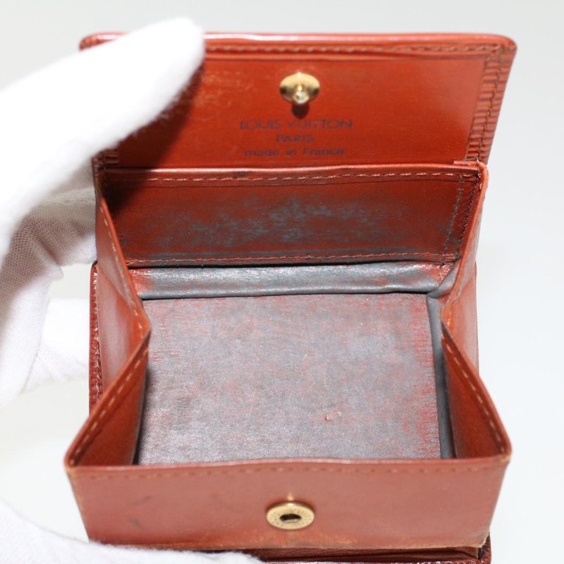 LOUIS VUITTON Epi Porte Monnaie Boite Coin Purse Brown M63693 LV  45012 - Logoexplore - Image 9