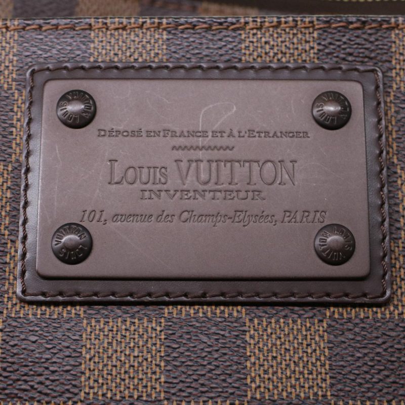 LOUIS VUITTON Damier Ebene Pochette Plat Brooklyn Bag N41100 Auth 45052A - Logoexplore - Image 8