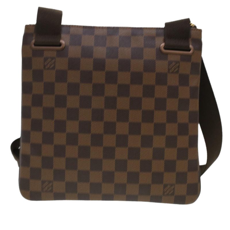 LOUIS VUITTON Damier Ebene Pochette Plat Brooklyn Bag N41100 Auth 45052A - Logoexplore - Image 2