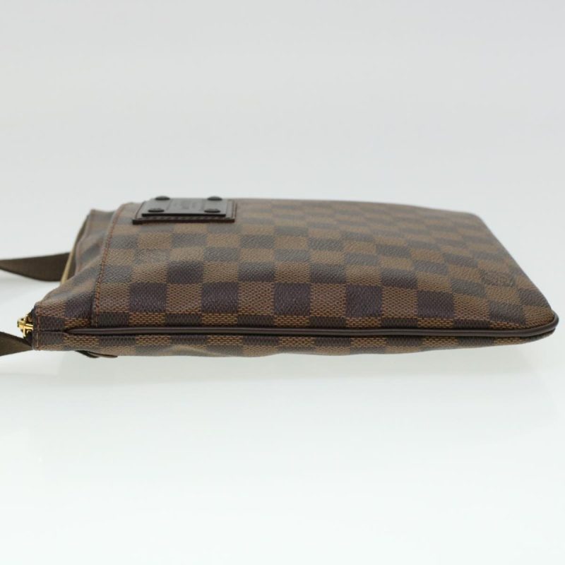 LOUIS VUITTON Damier Ebene Pochette Plat Brooklyn Bag N41100 Auth 45052A - Logoexplore - Image 3