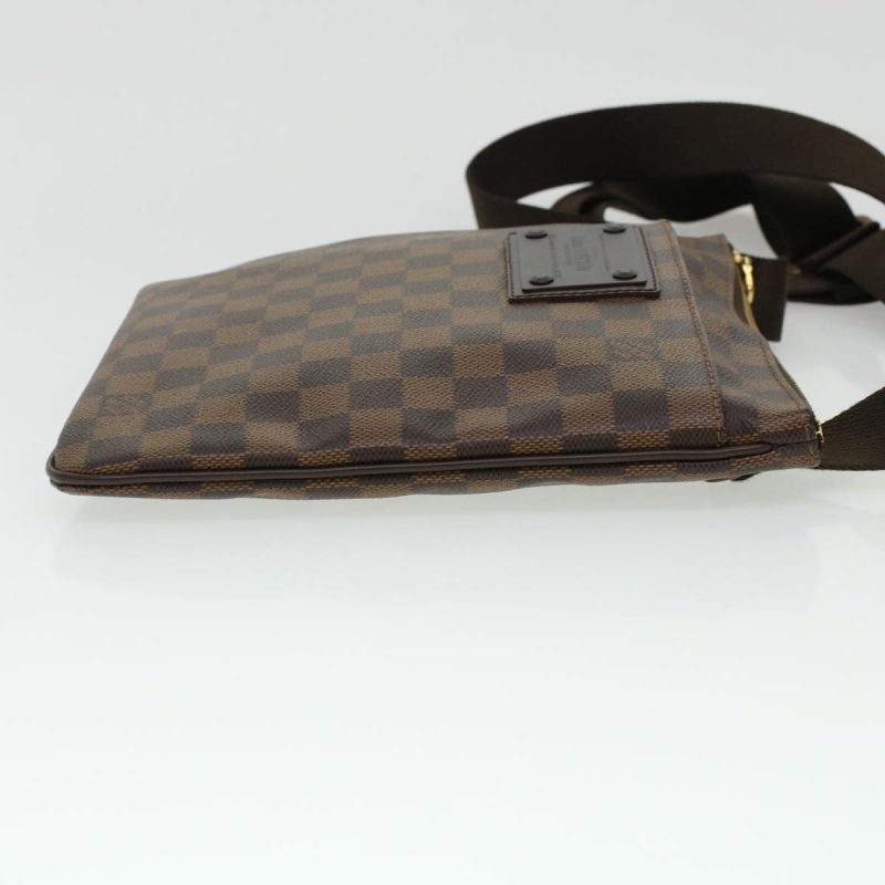 LOUIS VUITTON Damier Ebene Pochette Plat Brooklyn Bag N41100 Auth 45052A - Logoexplore - Image 4