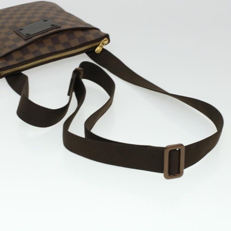 LOUIS VUITTON Damier Ebene Pochette Plat Brooklyn Bag N41100 Auth 45052A - Logoexplore - Image 7
