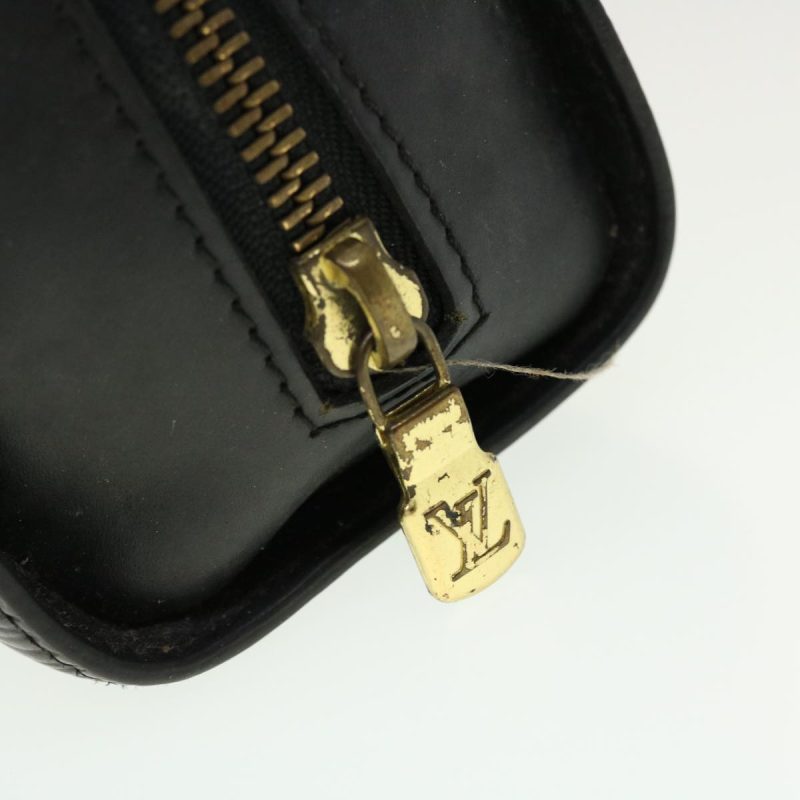 LOUIS VUITTON Epi Dauphine GM Pouch Black M48432 LV  45072 - Logoexplore - Image 8