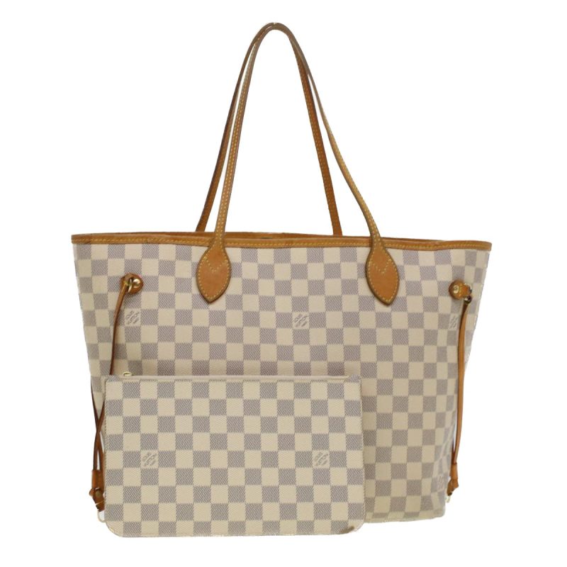 LOUIS VUITTON Damier Azur Neverfull MM Tote Bag N41605 45252 - Logoexplore