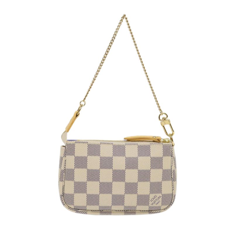 LOUIS VUITTON Damier Azur Mini Pochette Accessoires Pouch N63005 46968A - Logoexplore - Image 2