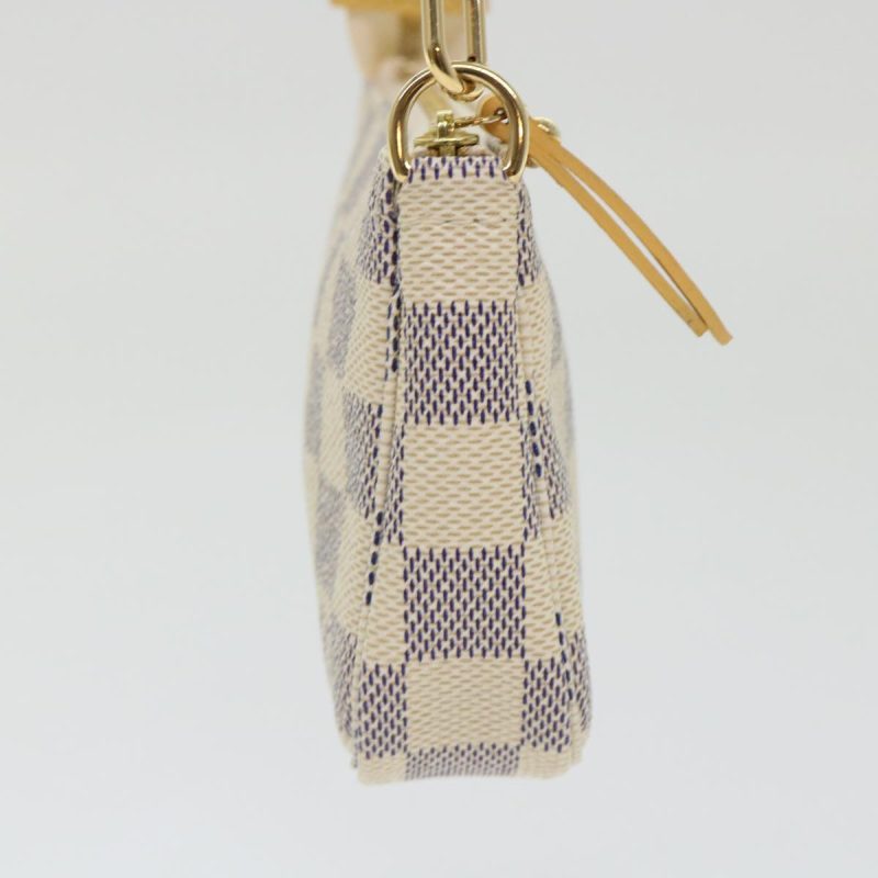 LOUIS VUITTON Damier Azur Mini Pochette Accessoires Pouch N63005 46968A - Logoexplore - Image 3