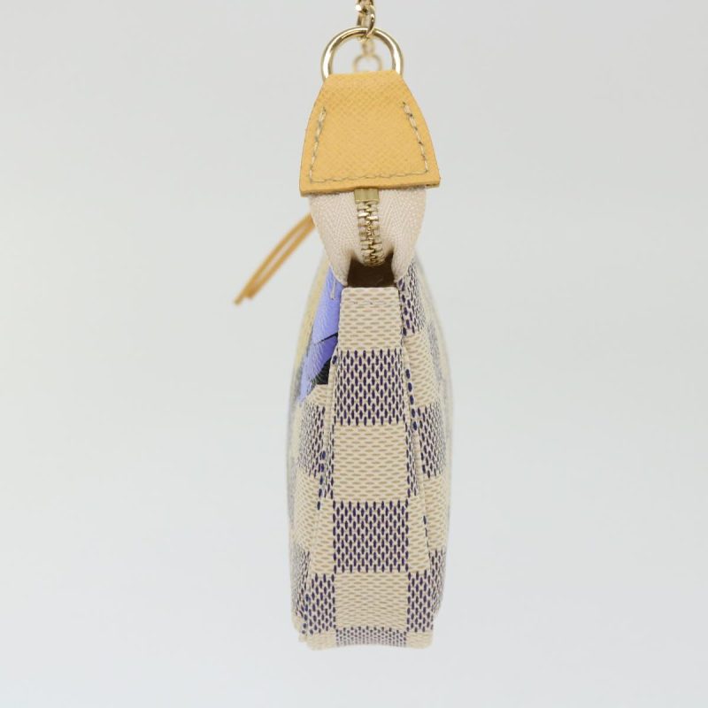 LOUIS VUITTON Damier Azur Mini Pochette Accessoires Pouch N63005 46968A - Logoexplore - Image 4