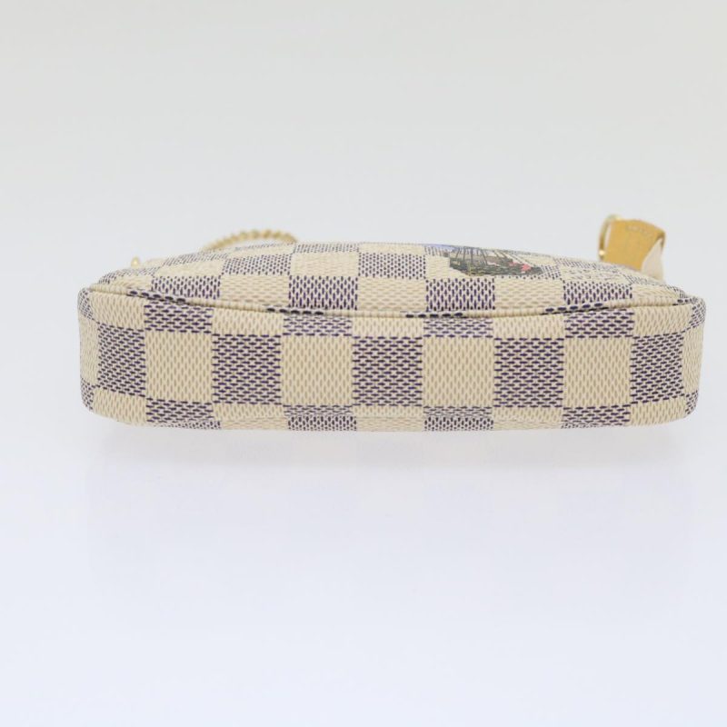 LOUIS VUITTON Damier Azur Mini Pochette Accessoires Pouch N63005 46968A - Logoexplore - Image 5