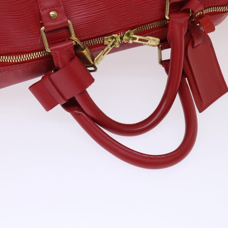 LOUIS VUITTON Epi Keepall 55 Boston Bag Red M42957 47095 - Logoexplore - Image 4