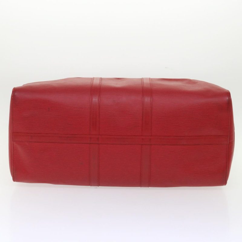 LOUIS VUITTON Epi Keepall 55 Boston Bag Red M42957 47095 - Logoexplore - Image 6