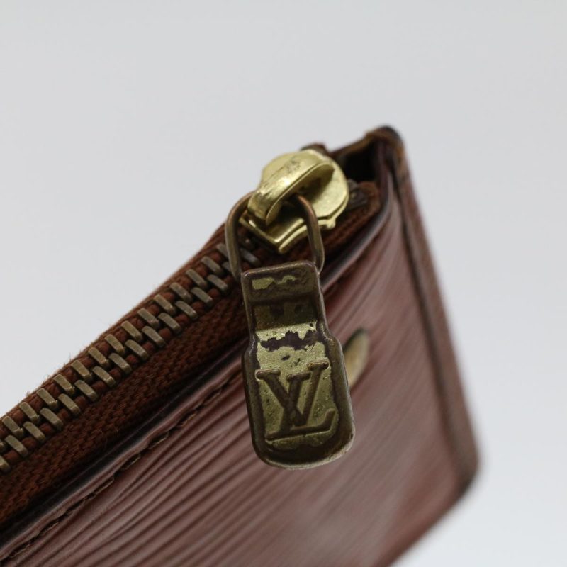 LOUIS VUITTON Epi Pochette Cles Coin Purse Brown M63803 47708 - Logoexplore - Image 9