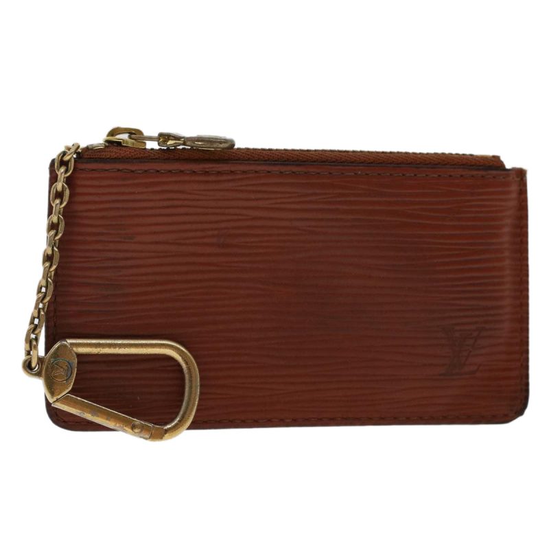 LOUIS VUITTON Epi Pochette Cles Coin Purse Brown M63803 47708 - Logoexplore